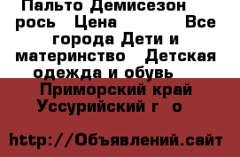 Пальто Демисезон 104 рось › Цена ­ 1 300 - Все города Дети и материнство » Детская одежда и обувь   . Приморский край,Уссурийский г. о. 